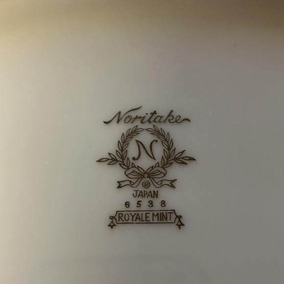 Vintage Noritake royal mint oval serving Japan - Picture 5 of 8